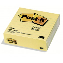 Post-it 3M 675 98,4x98,4 mm GIALLO A RIGHE
