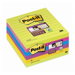 BL.6 Post-it Super Sticky 3M 675-6SSUC ULTRACOLOR A RIGHE