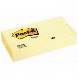 CONF.6 Post-it 630-6PK   3M GIALLO CANARY A RIGHE