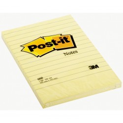 Post-it 660 3M GIALLO    CANARY A RIGHE 102x105 mm
