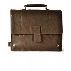 BRIEFCASE C/TRACOLLA 2 SCOMPARTI 39X31X14 IN PELLE