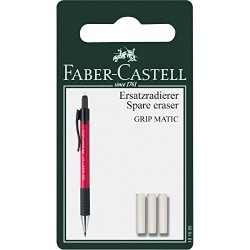 BLISTER 3 GOMME RICAMBIO GRIP MATIC FABERCASTELL