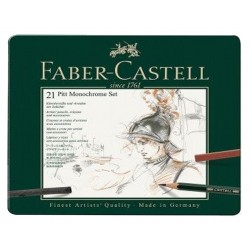 SET METALLO PITT MEDIUM  21 PEZZI FABER CASTELL