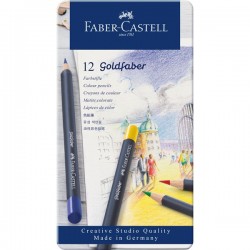 ASTUCCIO MET. 12 PASTELLIPERMANENTI GOLDFABER