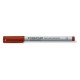 PENNA CON PUNTA SINTETICANON PERM. MARRONE SCALP.