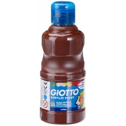 FLACONE TEMPERA ACRILICA 250 ML MARRONE