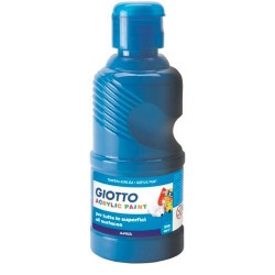 FLACONE TEMPERA ACRILICA 250 ML CIANO