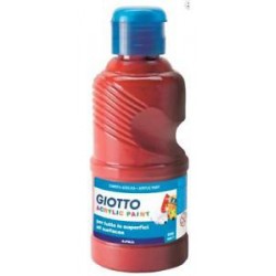 FLACONE TEMPERA ACRILICA 250 ML ROSSO