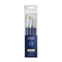 SET PENNELLI SETOLA TONDO6,12 PIATTO 16,24 FIL 6,1