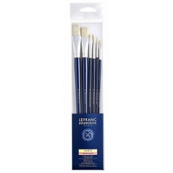 SET PENNELLI SETOLA TONDO6,12 PIATTO 16,24 FIL 6,1